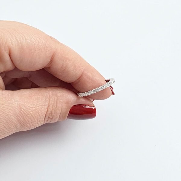 Anel em Prata com Moissanite - Imagem 3