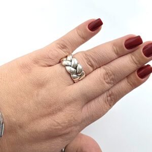 Anel Eletroformação Trançado