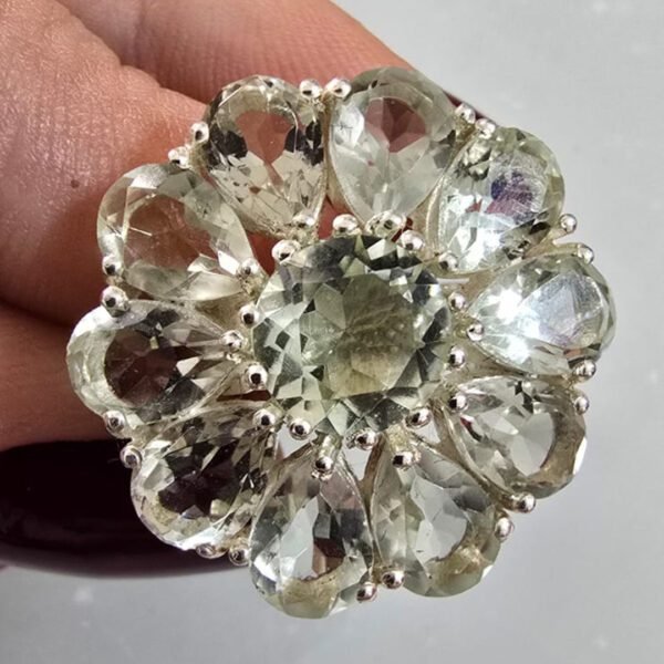 Anel Flor Prasiolita - Imagem 2
