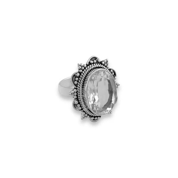 Anel Indiano com Quartzo Cristal - Imagem 2