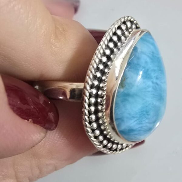 Anel Larimar Gota - Imagem 3