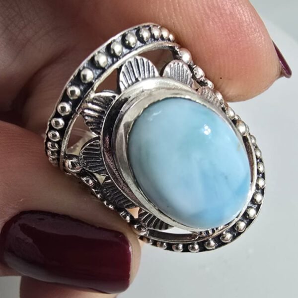 Anel Larimar Vazado - Imagem 2