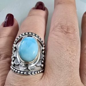 Anel Larimar Vazado