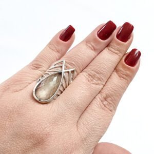 Anel Maxi Quartzo Cristal