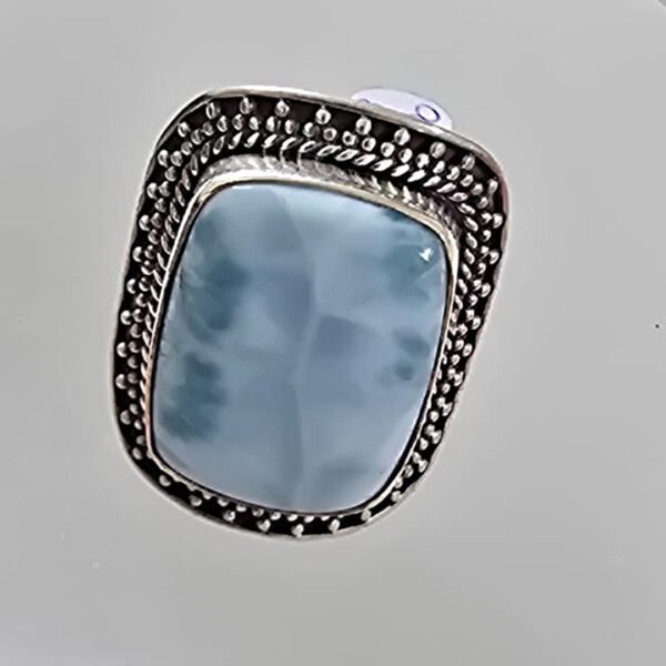 Anel Quadrado Larimar - Imagem 2
