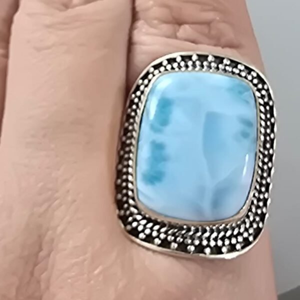 Anel Quadrado Larimar