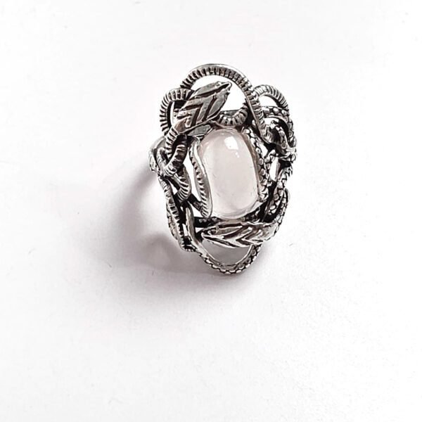 Anel Serpente Quartzo Rosa - Imagem 3