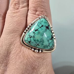 Anel Turquesa Triângulo