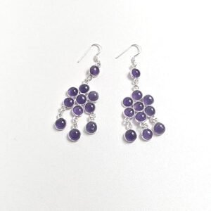 Brinco Flor Ametista