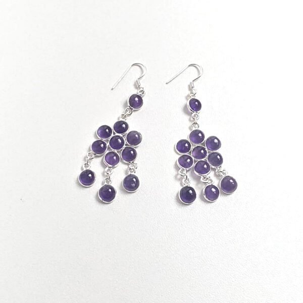 Brinco Flor Ametista