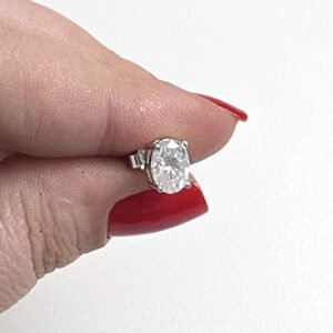 Brinco Moissanite Ponto de Luz