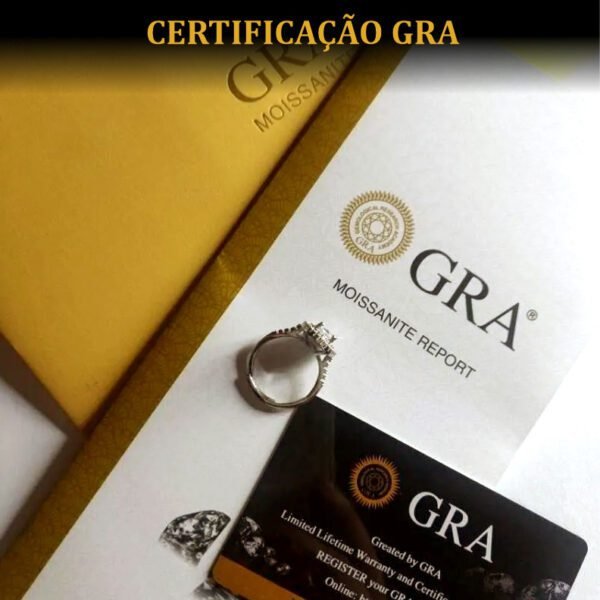 Anel em Prata com Moissanite - Imagem 2