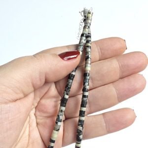 Colar Discos Jasper Imperial Howlita