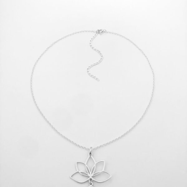 Gargantilha Gravatinha Flor de Lotus - Imagem 3
