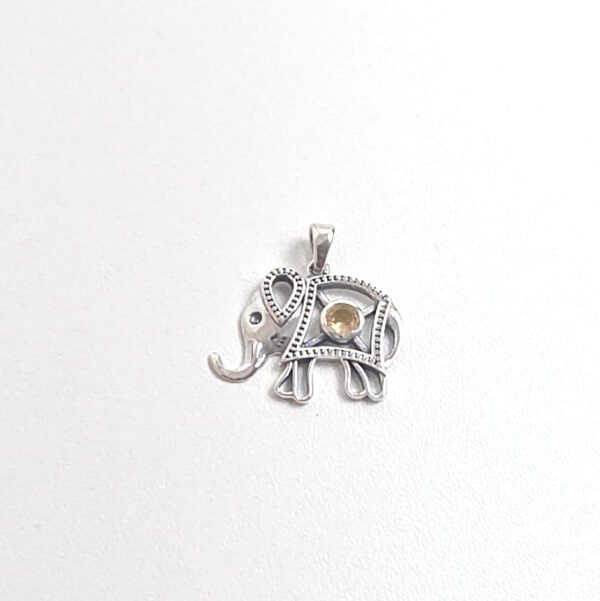 Pingente Elefante Citrino - Imagem 2