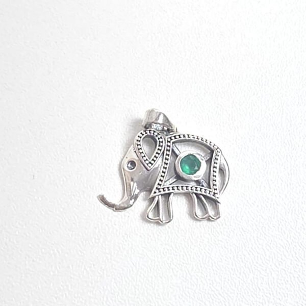 Pingente Elefante Ônix Verde - Imagem 2