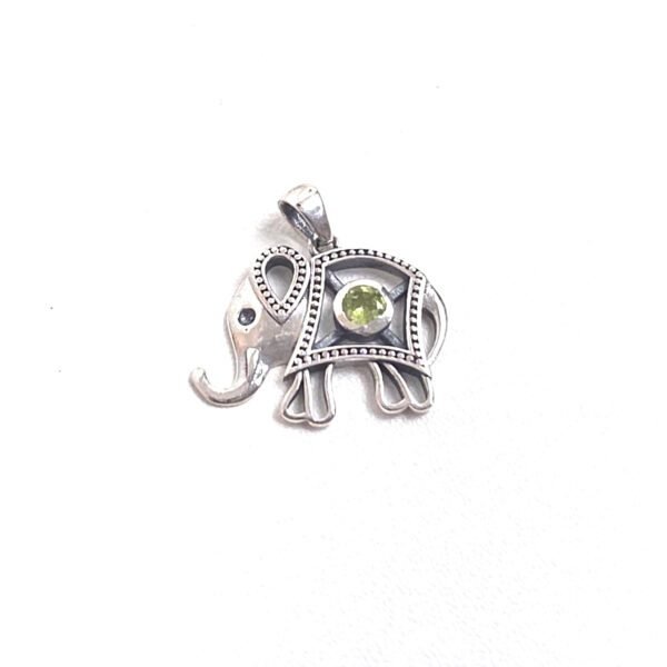 Pingente Elefante Peridoto - Imagem 2