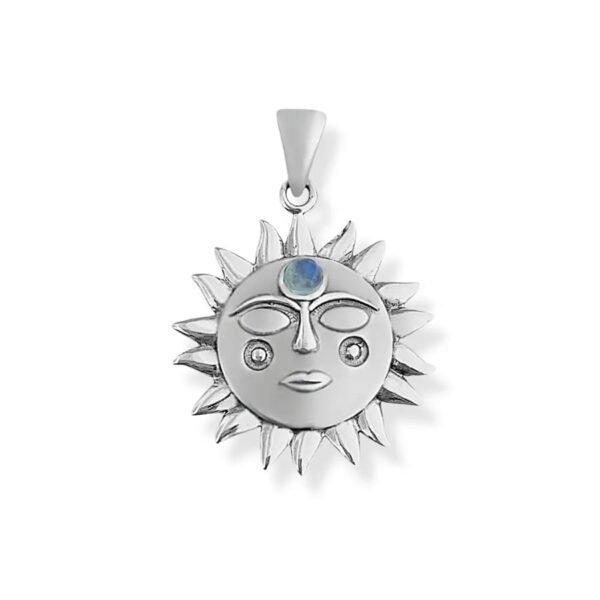Pingente Sol com Pedra da Lua - Imagem 2