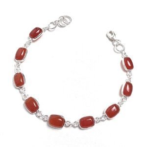 Pulseira Cornalina Retangular