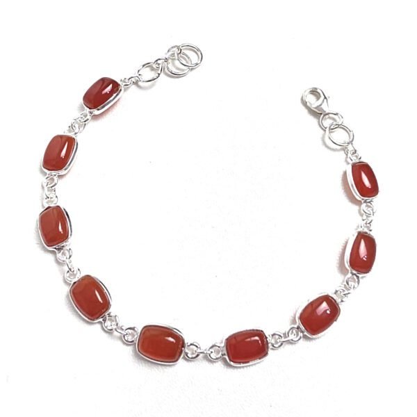Pulseira Cornalina Retangular