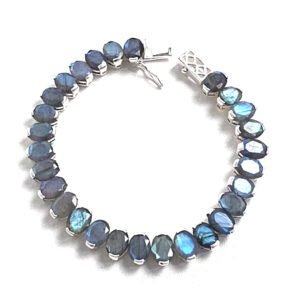 Pulseira Labradorita Estilo Riviera
