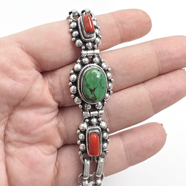 Pulseira Maxi Turquesa e Coral