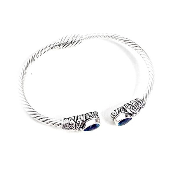Bracelete Libélula com Topázio Azul - Imagem 2