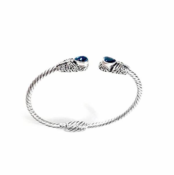 Bracelete Libélula com Topázio Azul
