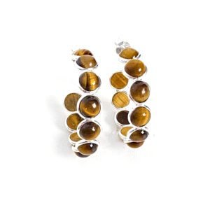 Brinco Argola Olho de Tigre