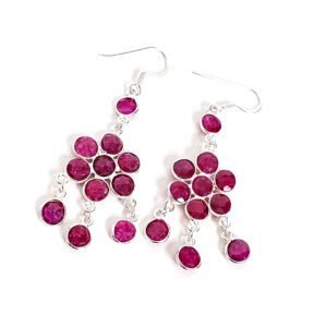 Brinco Flor Rubi Indiano