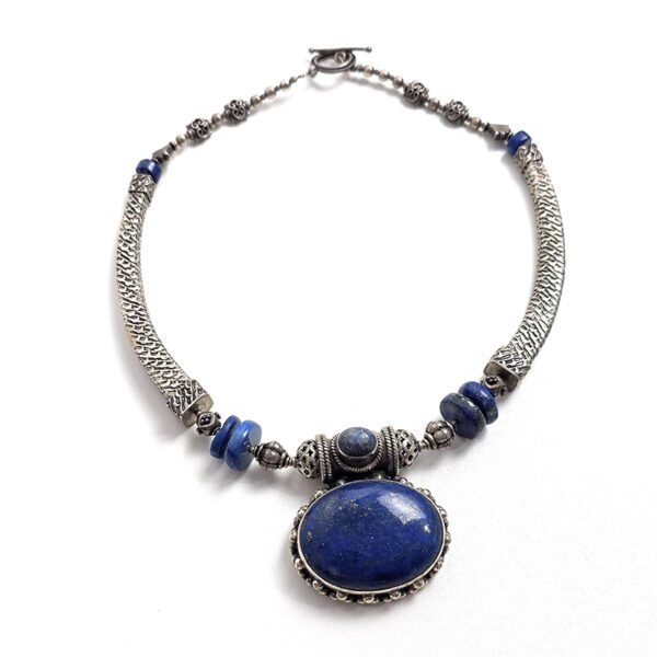 Colar Indiano Maxi Lápis Lazuli