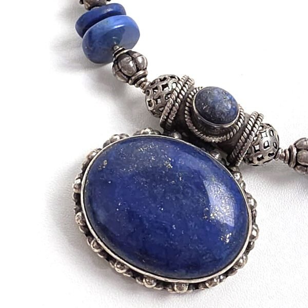 Colar Indiano Maxi Lápis Lazuli - Imagem 4
