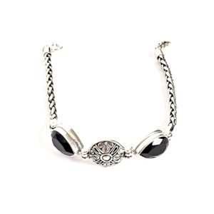 Pulseira Flor com Onix
