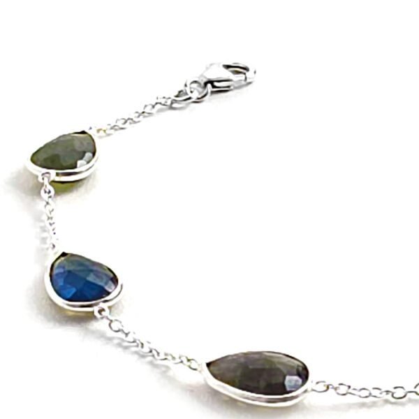 Pulseira Gota Facetada Labradorita - Imagem 2
