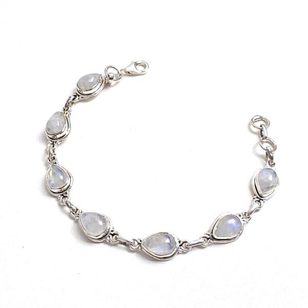 Pulseira Indiana Pedra da Lua Lisa