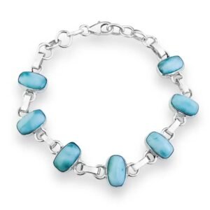 Pulseira Indiana Retangular Larimar