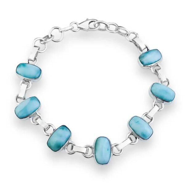 Pulseira Indiana Retangular Larimar