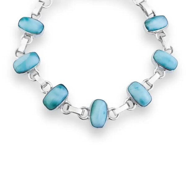 Pulseira Indiana Retangular Larimar - Imagem 2