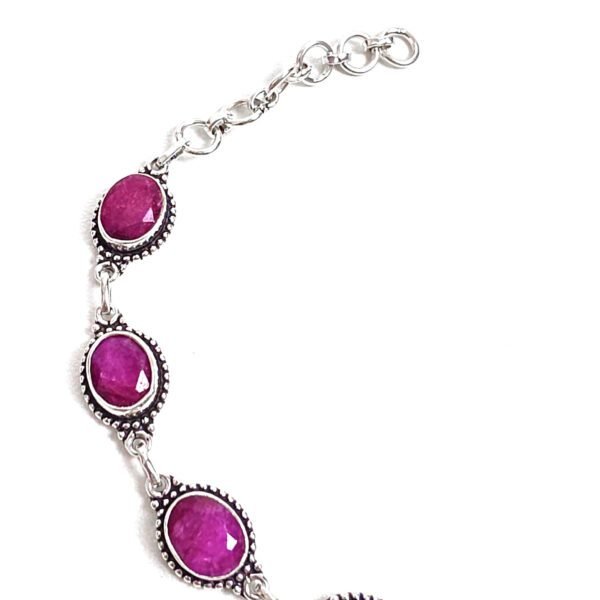 Pulseira Indiana Rubi Trabalhada - Imagem 2