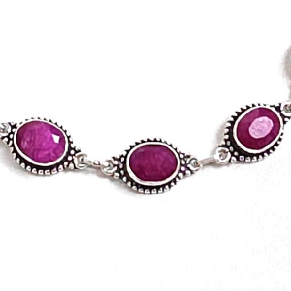 Pulseira Indiana Rubi Trabalhada - Imagem 3