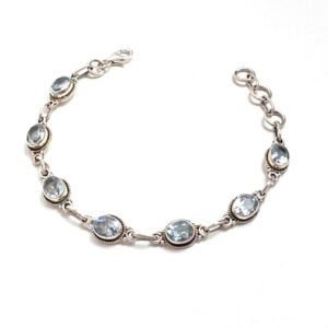 Pulseira Indiana Topázio Azul
