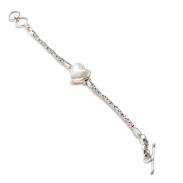 Pulseira Tailandesa Coração de Pérola - Imagem 2