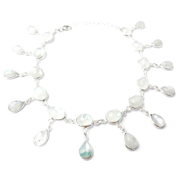 Tornozeleira e Choker Pedra da Lua