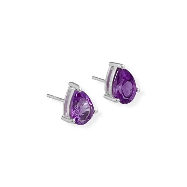 Brinco Ametista Gota