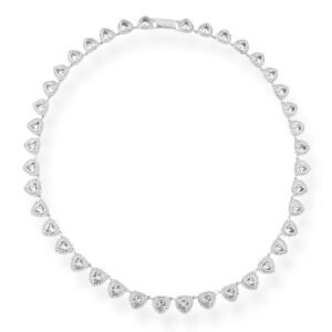 Colar Corações Moissanite