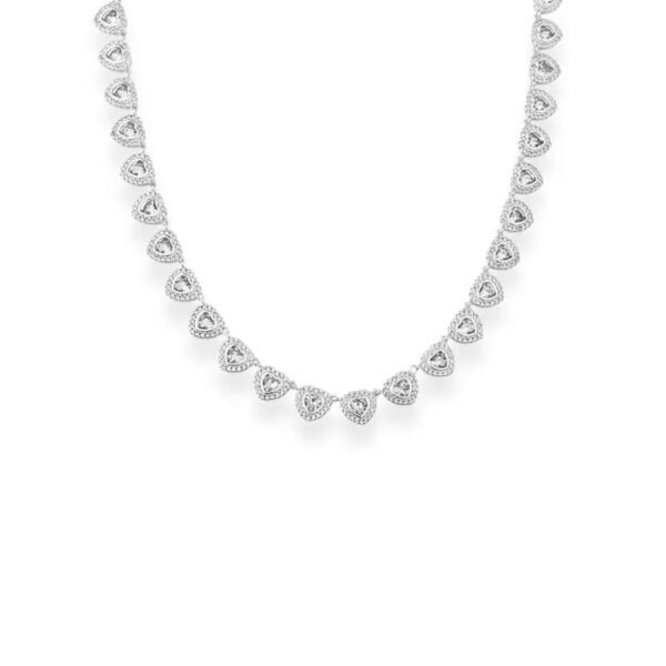 Colar Corações Moissanite - Imagem 2