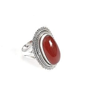 Anel Cornalina Cabochão