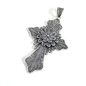 Pingente Cruz Filigrana