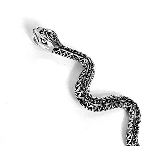 Pingente Serpente Marcassita - Imagem 3