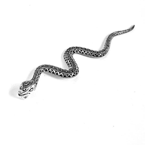 Pingente Serpente Marcassita